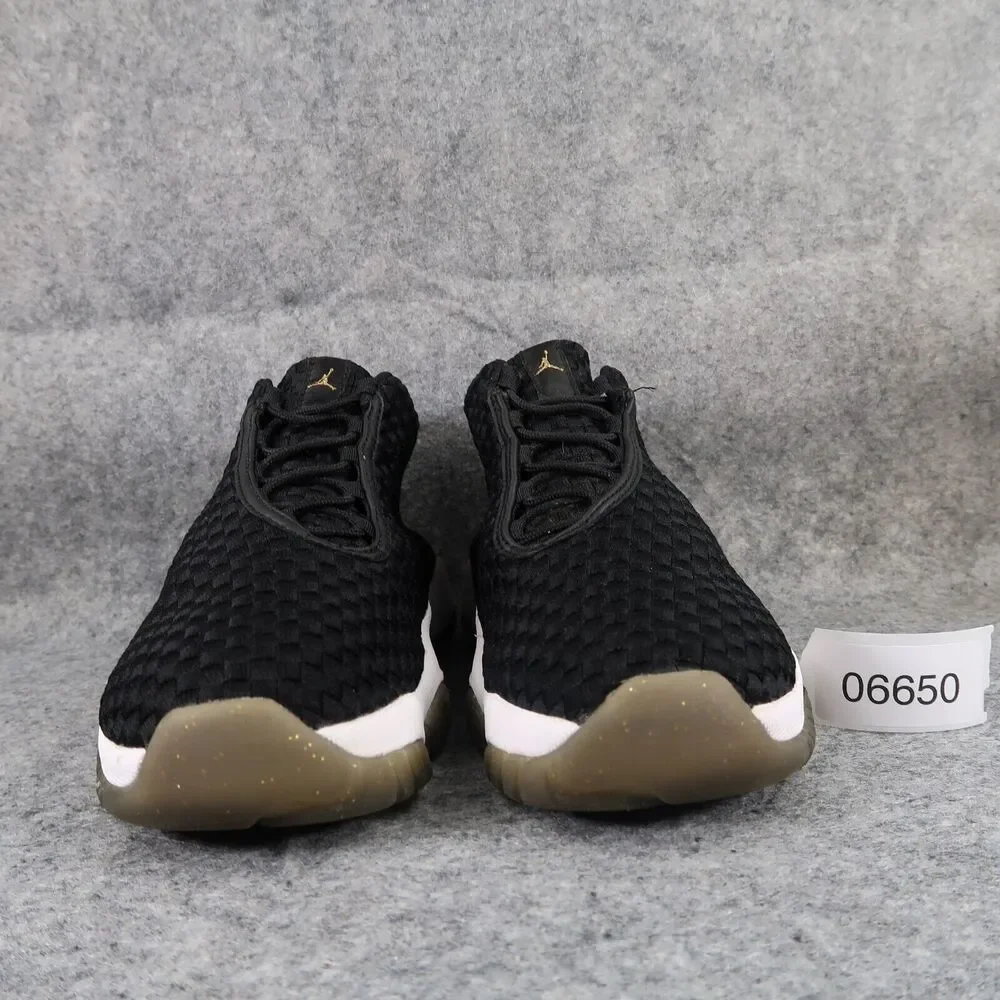 Jordan Future Sneakers Mens 8.5 Nike Air Shoes Woven Mid Black White Basketball